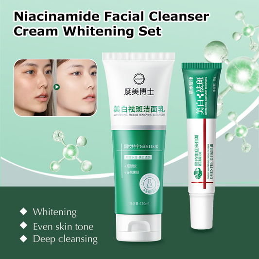 Niacinamide Facial Cleanser Whitening Cream Set