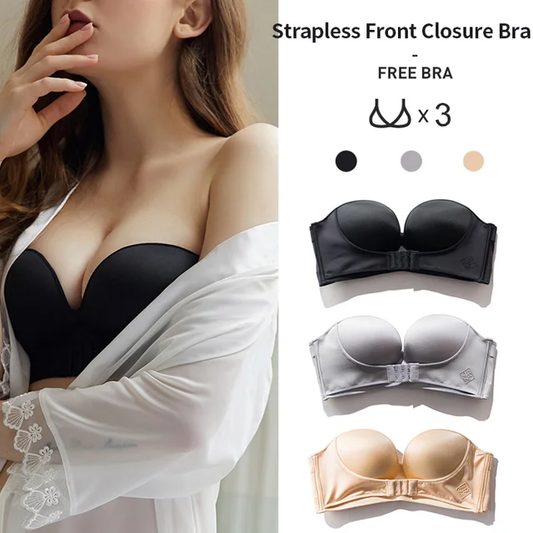 Strapless Front Closure Bra