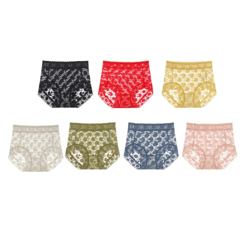 SEXY SEAMLESS THIN LACE SILK CARE PANTIES