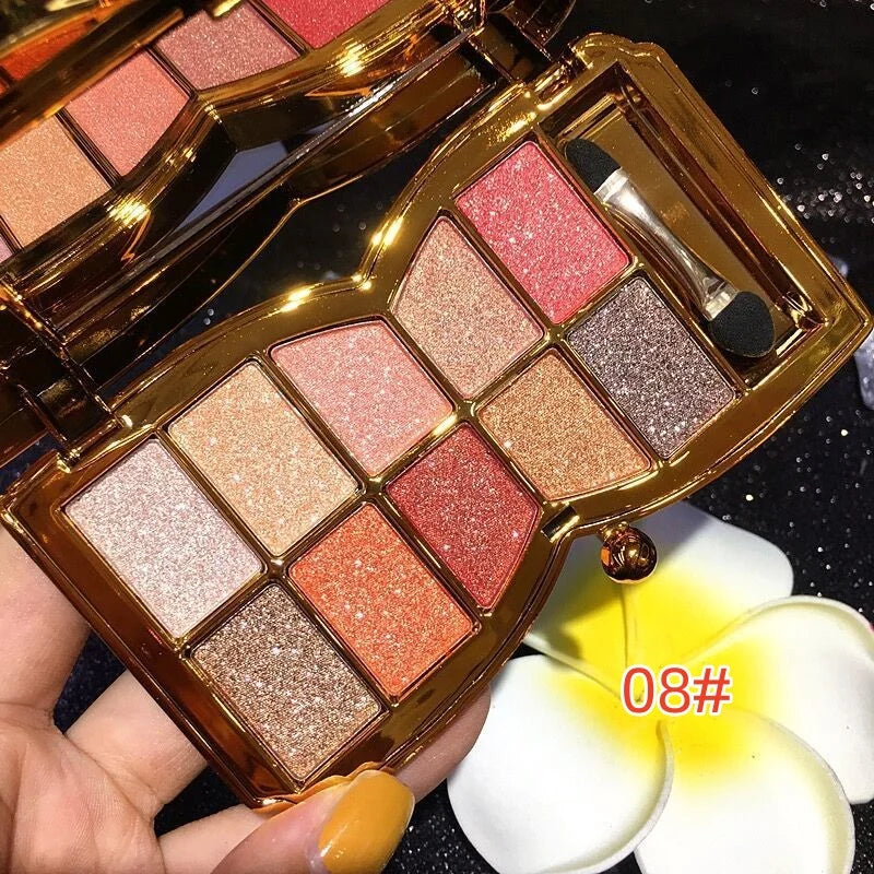 ✨10 Colors Sparkle Shimmer Eyeshadow Palette