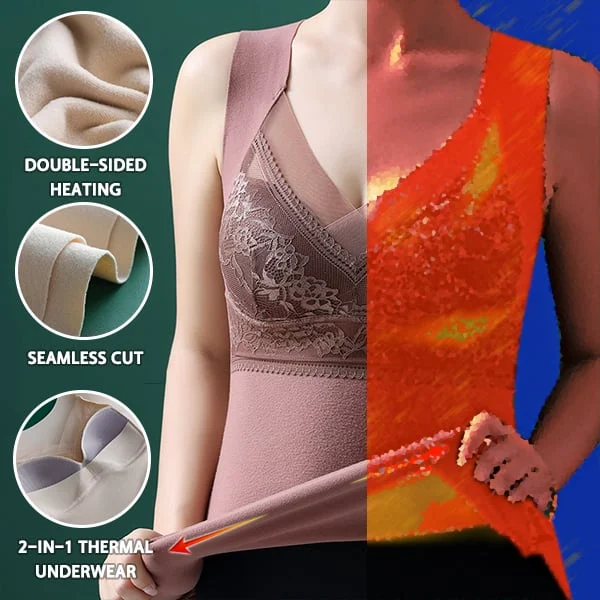 2 in 1 Built in Bra Thermal Underwear