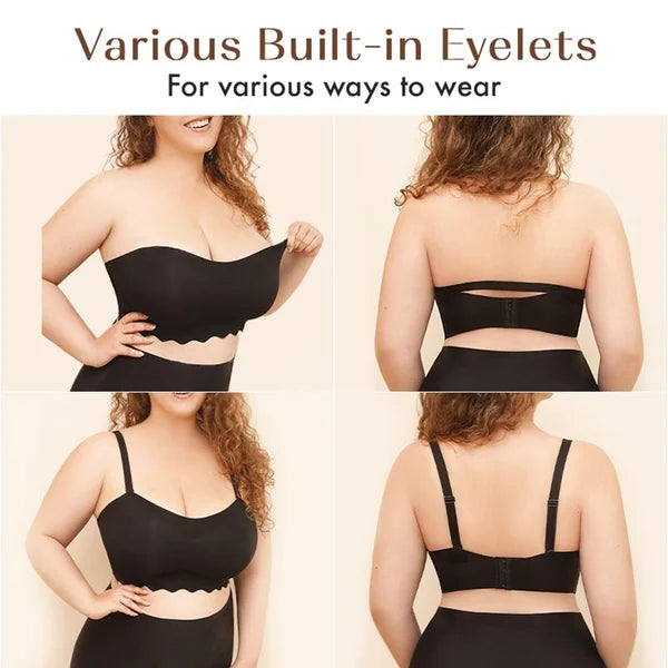 Women Sexy Strapless Bra Invisible Push Up Bras