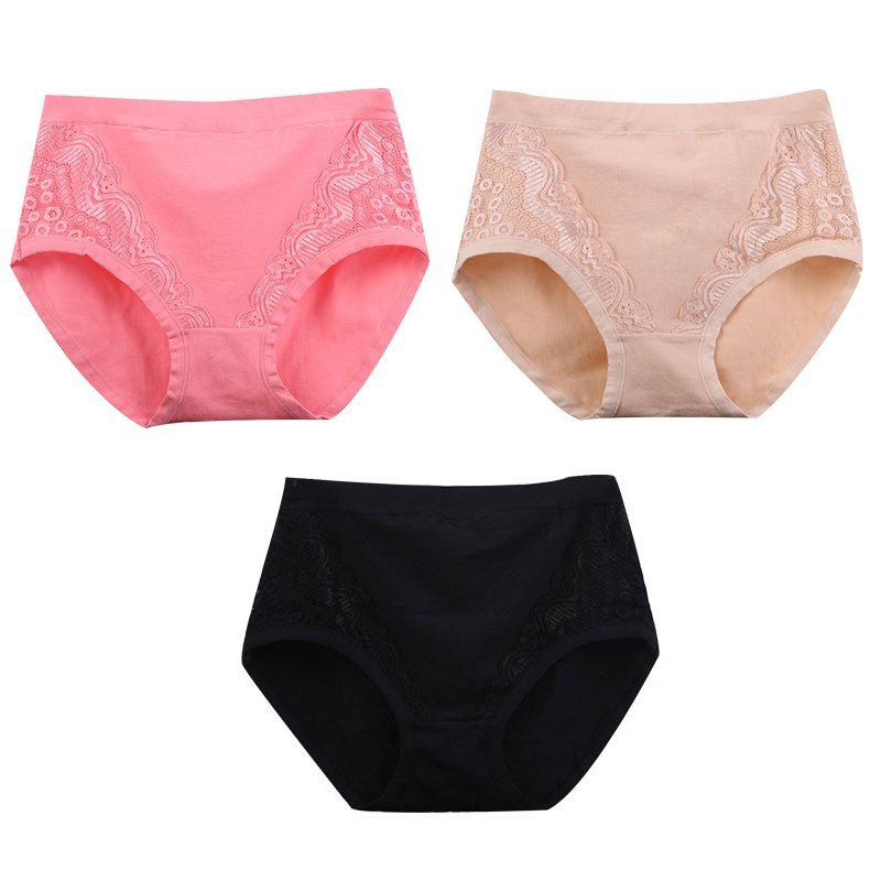 2024 Plus Size High Waist Leak Proof Cotton Panties