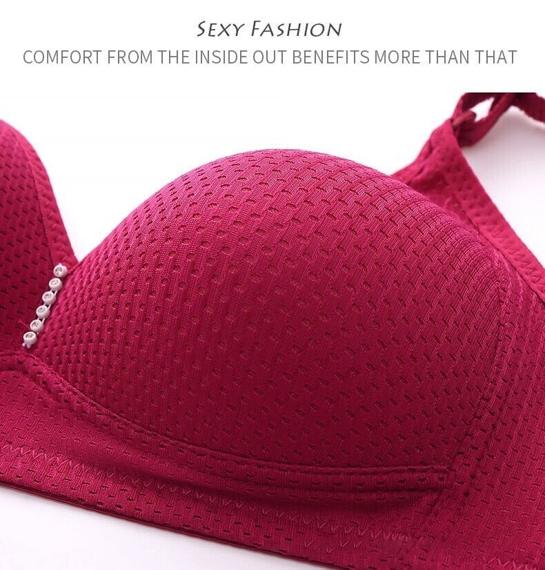 (🎁2024 New Year Hot Sale🎁)🔥Plus Size Bra Women Underwear Wire Free Comfort  Soft Breathable🔥