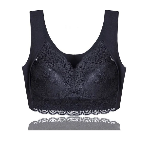 Elegant Lace Lift-up Plus Size Wireless Breathable Vest Bra